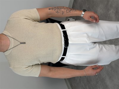 HFA BİSİKLET YAKA PAMUK TRİKO TİŞÖRT BEJ