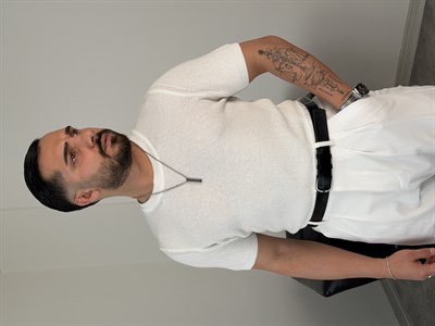 HFA BİSİKLET YAKA PAMUK TRİKO TİŞÖRT BEYAZ