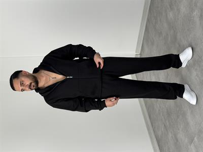 İÇİ ŞARDONLU PİKE PREMİUM TAKIM SİYAH