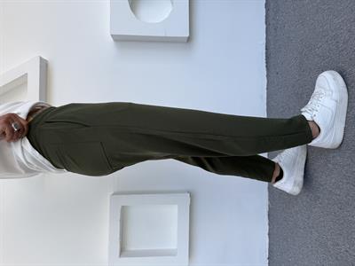 İthal Crap Kumaş Boyfriend Pantolon Haki