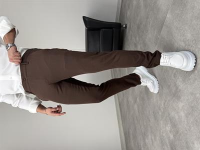 İTHAL KUMAŞ PREMİUM SLİMFİT KUMAŞ PANTOLON ACI KAHVE