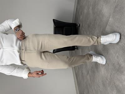 İTHAL KUMAŞ PREMİUM SLİMFİT KUMAŞ PANTOLON KREM