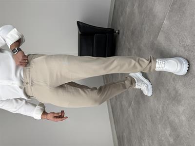 İTHAL KUMAŞ PREMİUM SLİMFİT KUMAŞ PANTOLON KREM