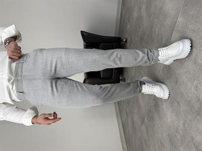 İTHAL KUMAŞ PREMİUM SLİMFİT KUMAŞ PANTOLON GRİ