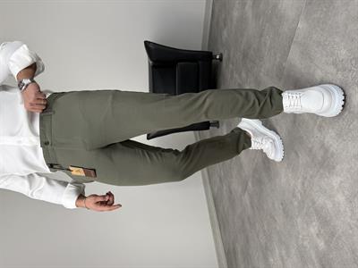 İTHAL KUMAŞ PREMİUM SLİMFİT KUMAŞ PANTOLON ÇAĞLA  YEŞİLİ