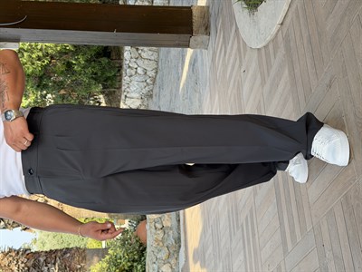 İTHAL PARAŞÜT KUMAŞ PİLELİ BAGGY PANTOLON ANTRASİT