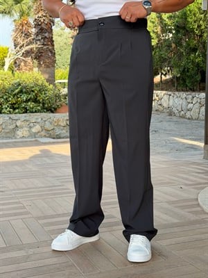 İTHAL PARAŞÜT KUMAŞ PİLELİ BAGGY PANTOLON ANTRASİT