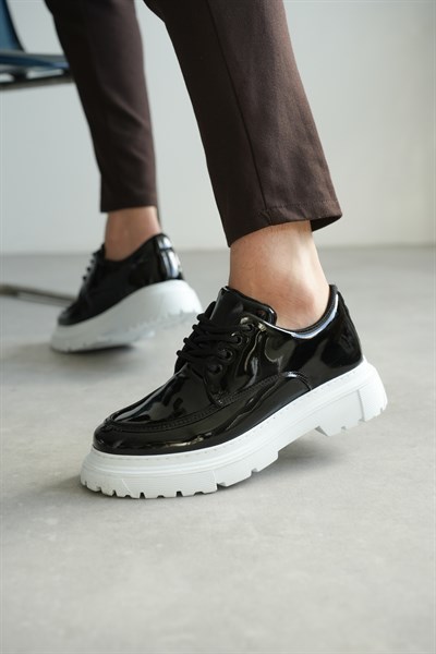 KALIN TABAN B2 MODEL TABAN BEYAZ SİYAH RUGAN AYAKKABI