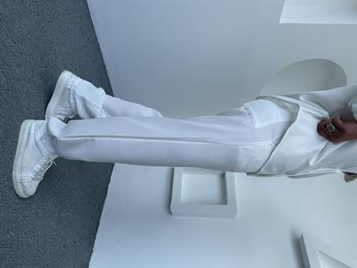 Keten Baggy Pantolon Beyaz