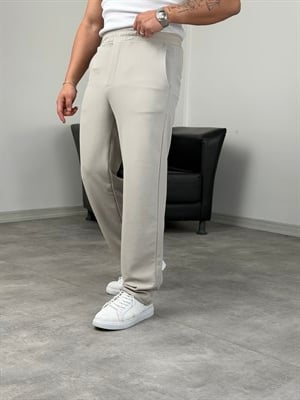 KREP BAGGY PANTOLON GRİ