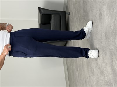 KREP BAGGY PANTOLON LACİVERT