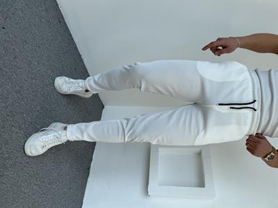 Ottoman Duble Paça Pantolon Beyaz