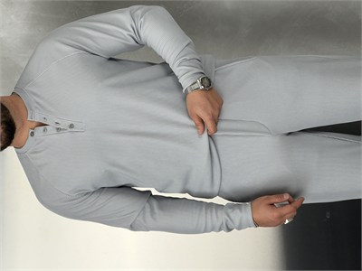 Ottoman Henley Model Takım Gri