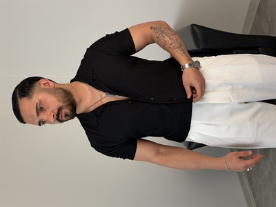 OTTOMAN KUMAŞ PAMUK ÖRME KISAKOL GÖMLEK SİYAH