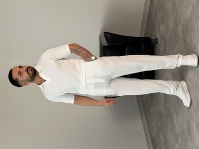 OTTOMAN PAMUK ÖRME YAZLIK TAKIM BEYAZ