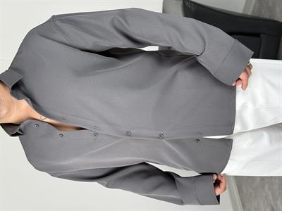 OVERSİZE DABIL İTHAL KUMAŞ GÖMLEK ANTRASİT