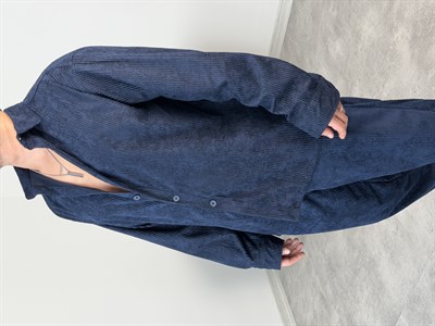 OVERSİZE KADİFE TAKIM LACİVERT