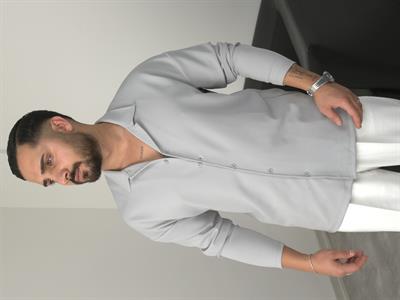 ÖZEL KESİM CRAP UZUNKOL GÖMLEK GRİ