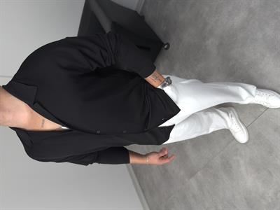 ÖZEL KESİM CRAP UZUNKOL GÖMLEK SİYAH