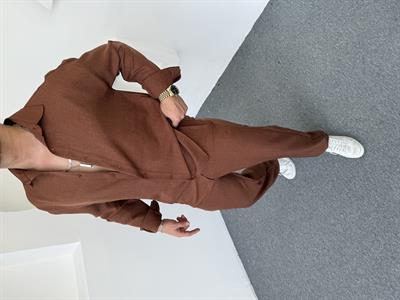 Pamuk Keten Takım Acı Kahve