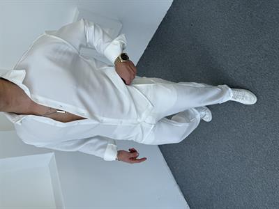 Pamuk Keten Takım Beyaz