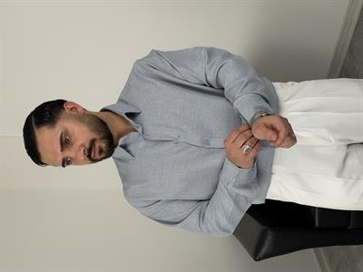 PAMUK KETEN UZUNKOL GÖMLEK BUZ MAVİSİ