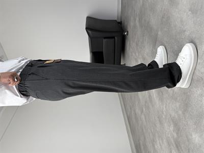 PİLELİ KUMAŞ BAGGY PREMİUM ANTRASİT