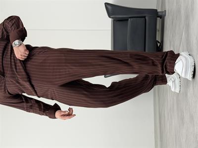 PREMİUM ÇİZGİLİ CRAP TAKIM ACI KAHVE