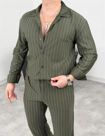 PREMİUM ÇİZGİLİ CRAP TAKIM HAKİ YEŞİL