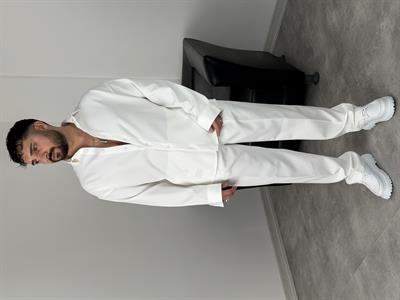 PREMİUM DABIL KUMAŞ TAKIM BEYAZ