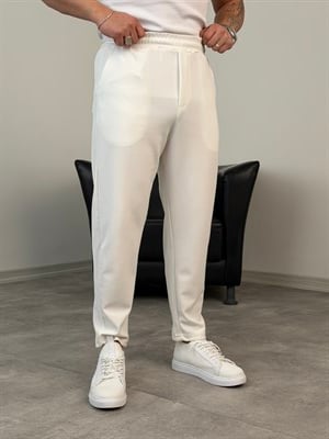 PREMİUM KREP BOYFRİEND PANTOLON BEYAZ