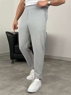 PREMİUM KREP BOYFRİEND PANTOLON GRİ