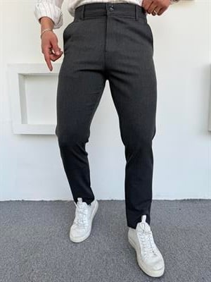 Premium Slimfit Klasik Kumaş Pantolon Antrasit