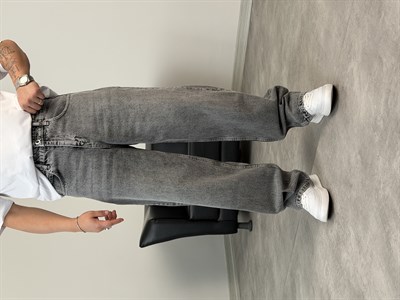 PREMİUM SÜPER BAGGY KOT PANTOLON GRİ