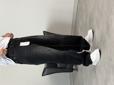 PREMİUM SÜPER BAGGY KOT PANTOLON SİYAH