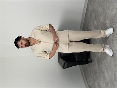 PREMİUM YAZLIK DABIL KUMAŞ TAKIM BEJ