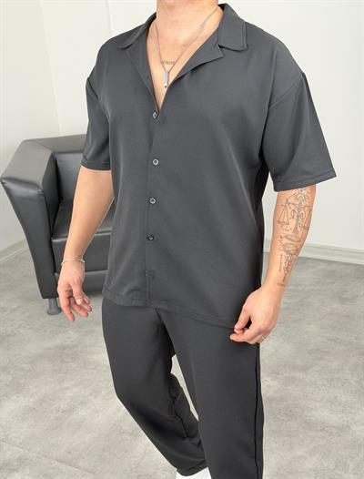 PREMİUM YAZLIK DABIL KUMAŞ TAKIM SİYAH