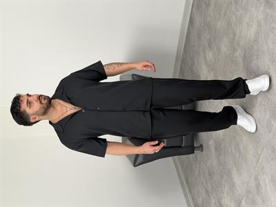 PREMİUM YAZLIK DABIL KUMAŞ TAKIM SİYAH