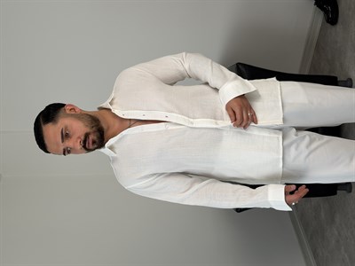 RAHAT KALIP %100 PAMUK MÜSLİN GÖMLEK BEYAZ