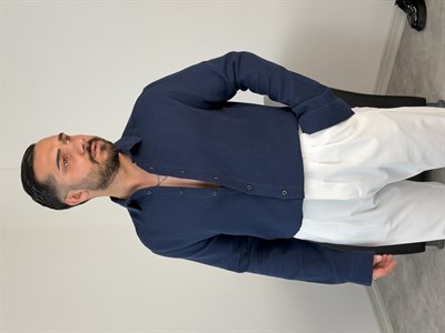 RAHAT KALIP %100 PAMUK MÜSLİN GÖMLEK LACİVERT