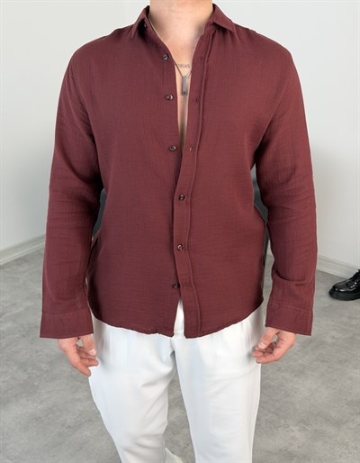 RAHAT KALIP %100 PAMUK MÜSLİN GÖMLEK MÜRDÜM