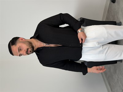 RAHAT KALIP %100 PAMUK MÜSLİN GÖMLEK SİYAH