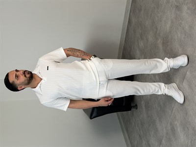 REGULAR FİT YAZLIK TAKIM BEYAZ