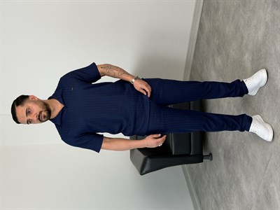 REGULAR FİT YAZLIK TAKIM LACİVERT