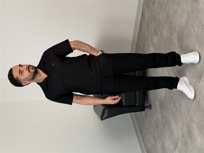 REGULAR FİT YAZLIK TAKIM SİYAH