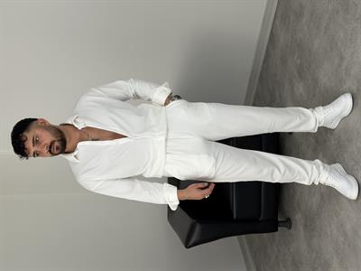 REGULAR KALIP PREMİUM GÖMLEKLİ TAKIM BEYAZ