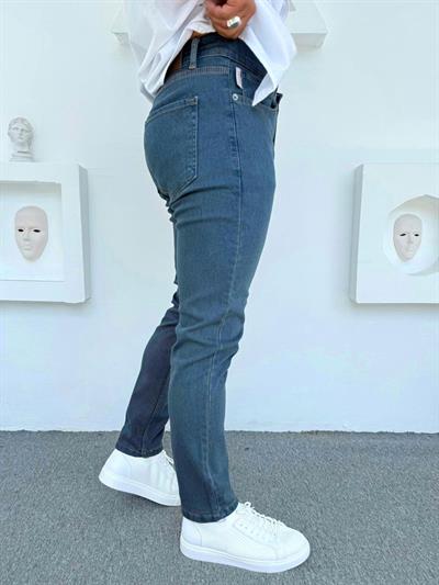 SLİMFİT FULL LİKRA KOT PANTOLON PETROL YEŞİLİ