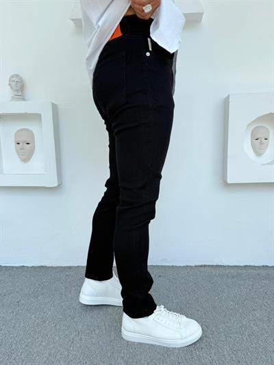 SLİMFİT FULL LİKRA KOT PANTOLON SİYAH