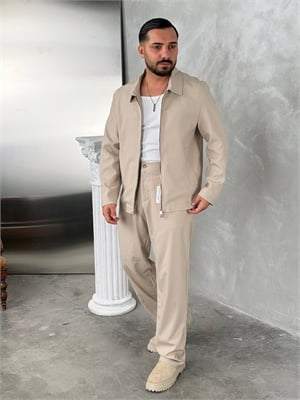 Spor Kumaş Takım Bej