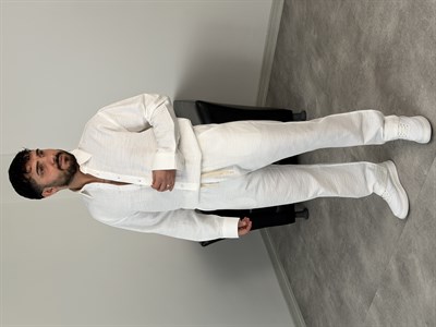 VİSKON %100 PAMUK TAKIM BEYAZ